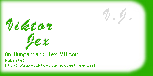 viktor jex business card